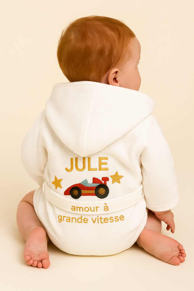 Illustration brodée personnalisée pourbébé